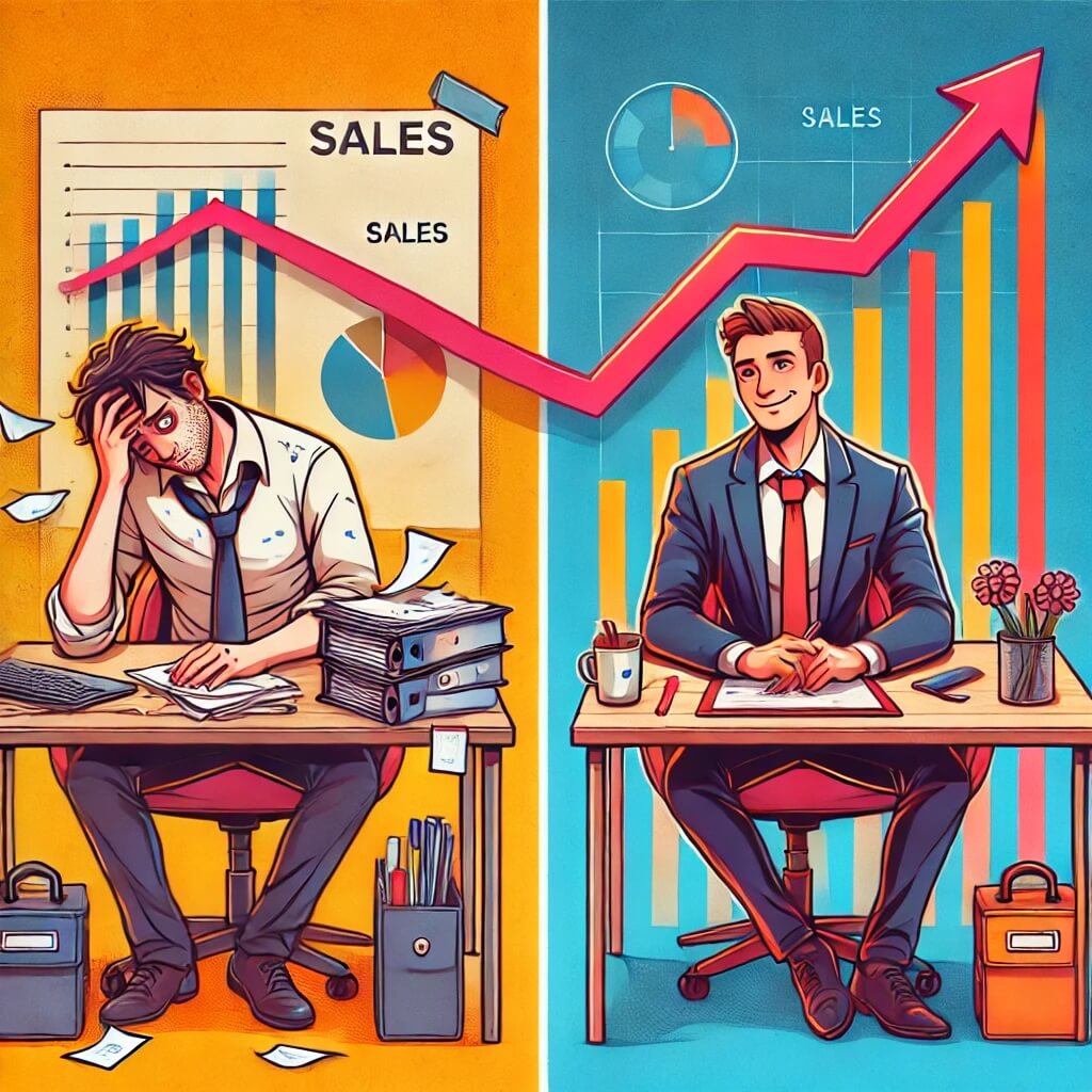 A picture to illustrate the impact of sales training to support a page about our UK sales training courses.