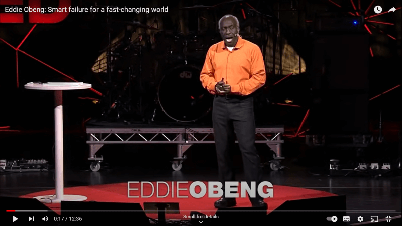 Ted Talk video of Eddie Obeng talking about Smart Failure.