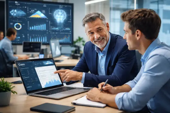 How AI improves sales coaching? AI and the future of sales illustration showing human and AI collaboration in B2B selling.