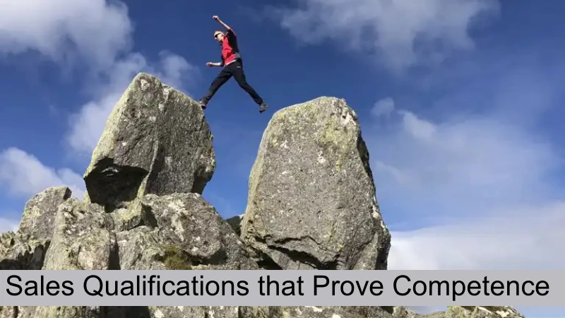 An image of someone leaping across the Tyfan pillars to support a panel about sales testing.