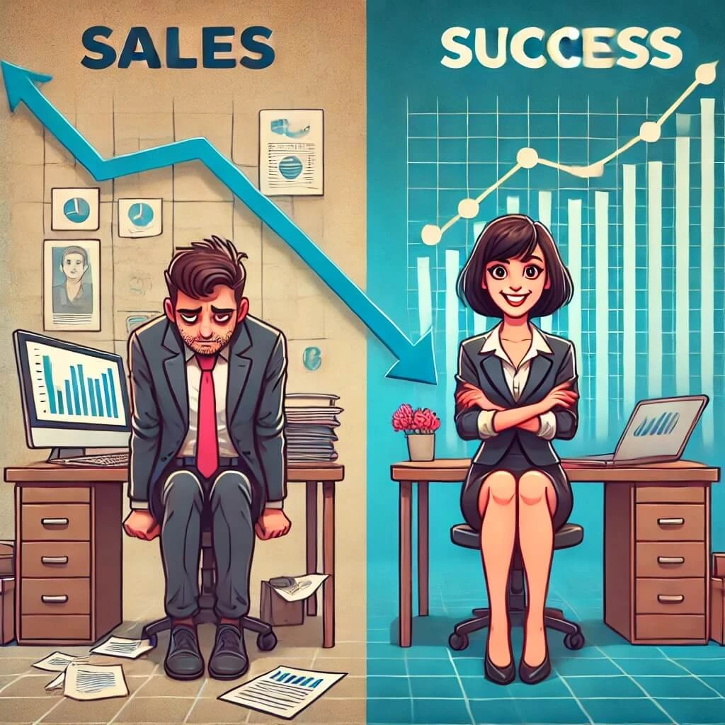 A picture to illustrate the impact of sales training to support a page about our UK sales training courses.